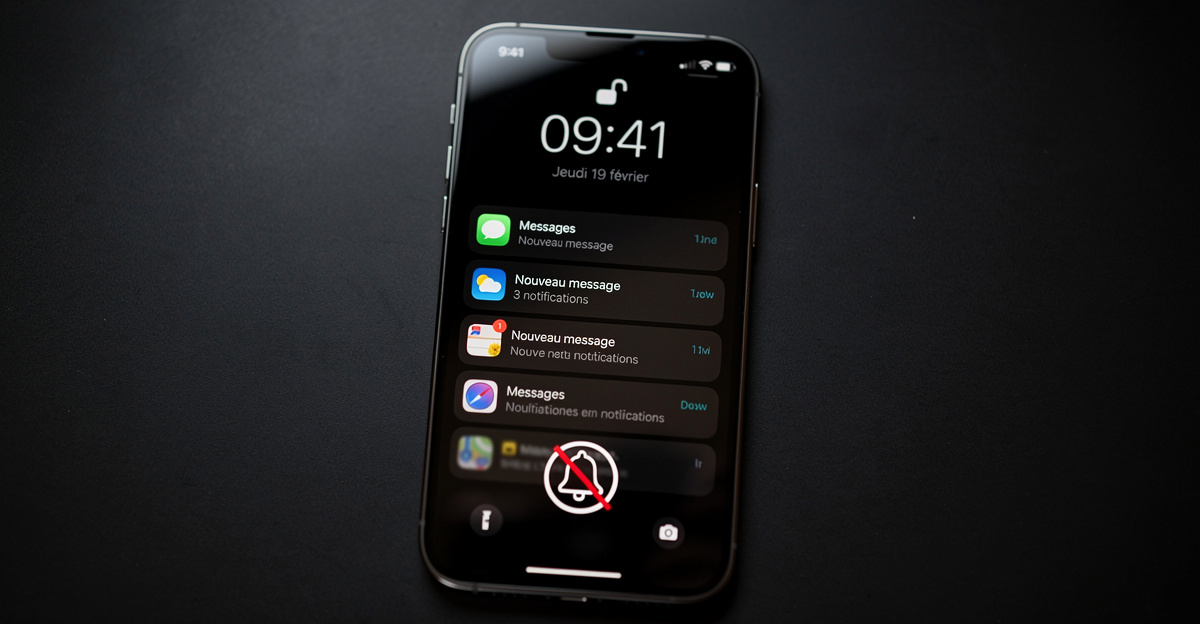 notification qui n'apparait pas sur l'écran verrou
