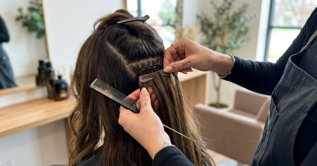 extensions cheveux à clip comment les poser