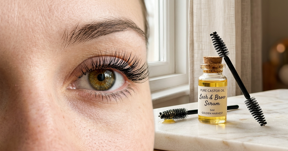 huile de ricin cils résultats avant après