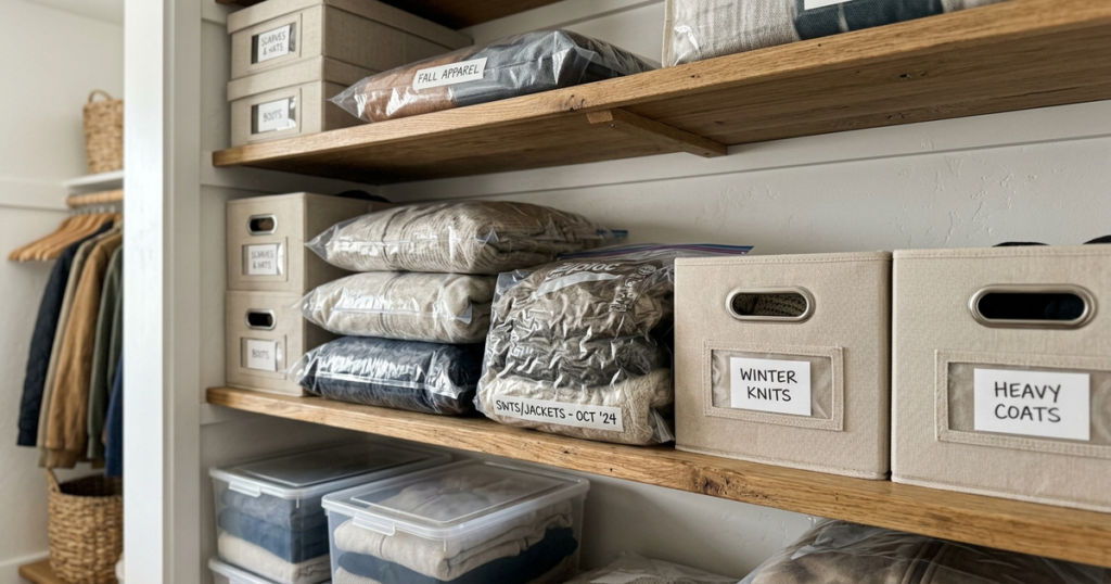 comment stocker ses vêtements hors saison