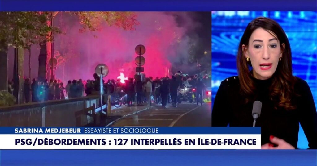 Sabrina Medjebeur lors d’une intervention sur CNEWS